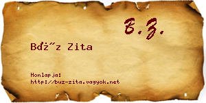 Búz Zita névjegykártya